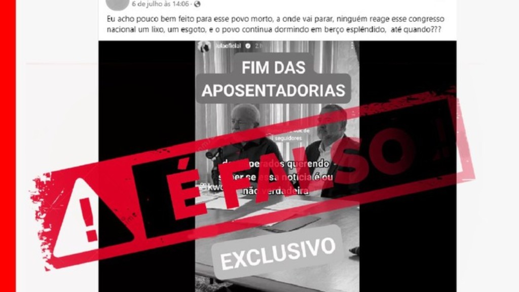 INSS desmente que Lula tenha acabado com aposentadorias