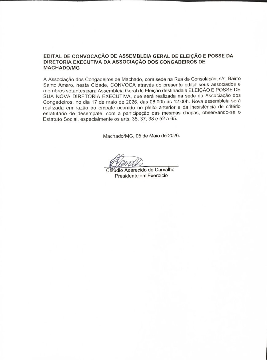 Associação dos Congadeiros publica edital para nova eleição, após empate entre os candidatos