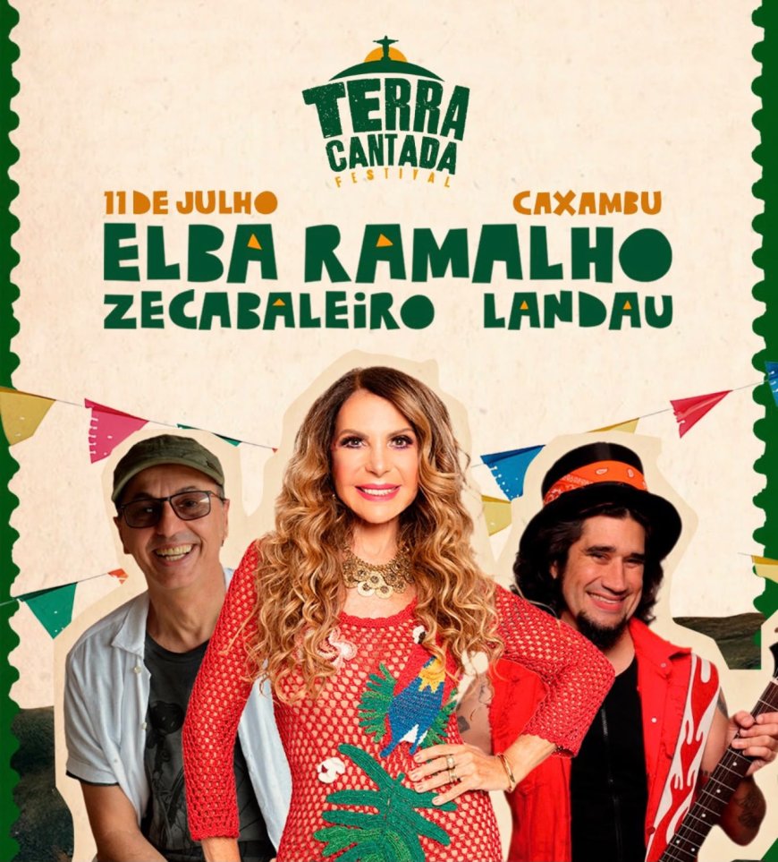 'Terra Cantada' reúne Elba Ramalho e Zeca Baleiro em experiência exclusiva que une música, gastronomia e turismo rural em Caxambu