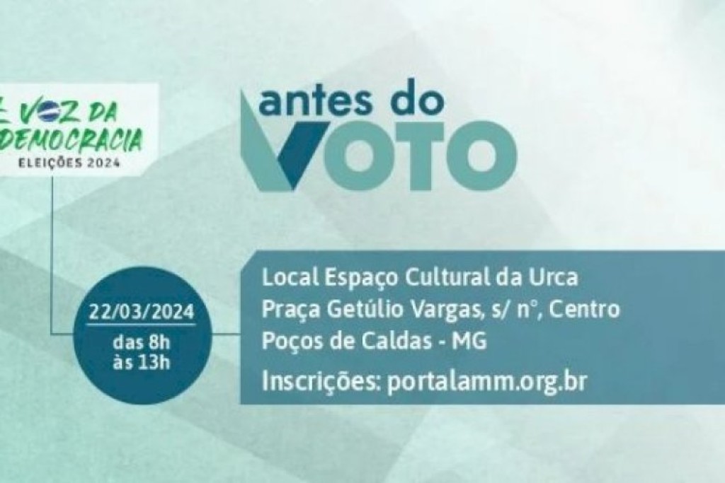 Parceria entre AMM e TRE-MG inicia projeto "Antes do Voto" em Poços de Caldas
