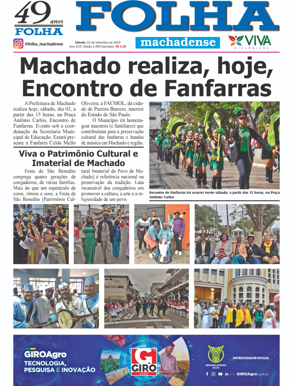 Secretaria de Educação de Machado realizou encontro de fanfarras