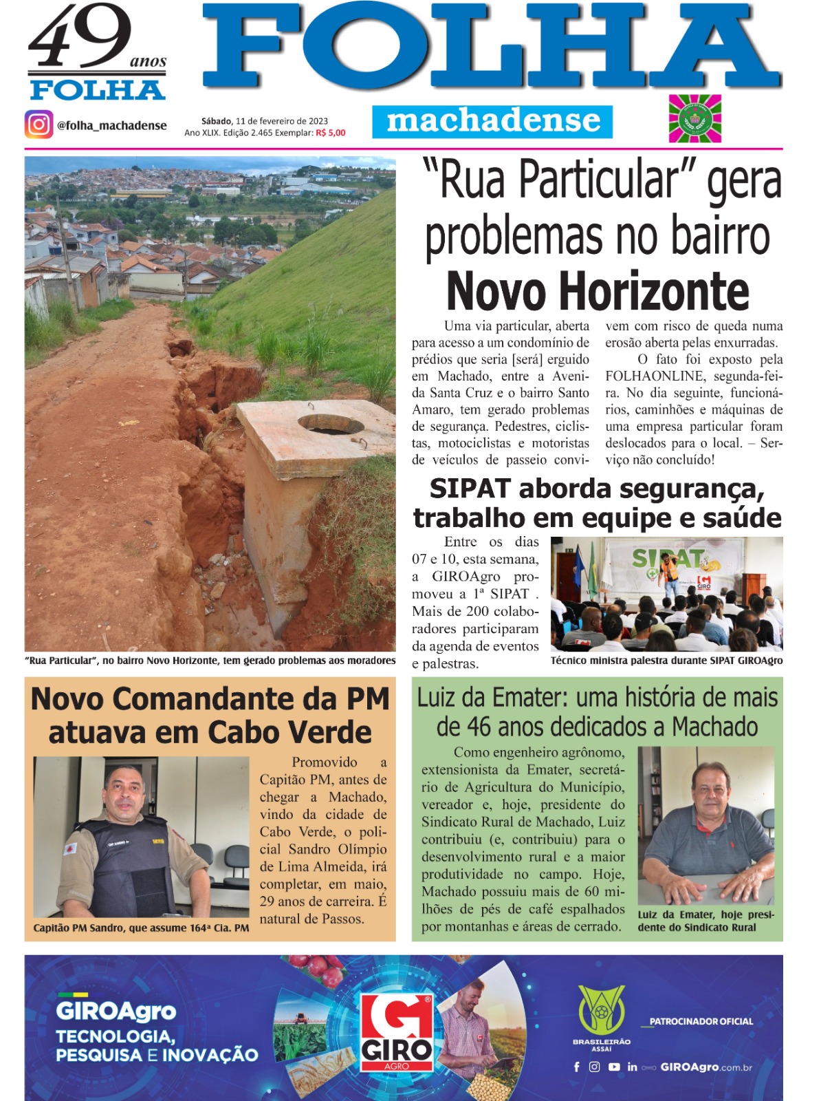 As notícias mais relevantes da semana nas páginas da FOLHA