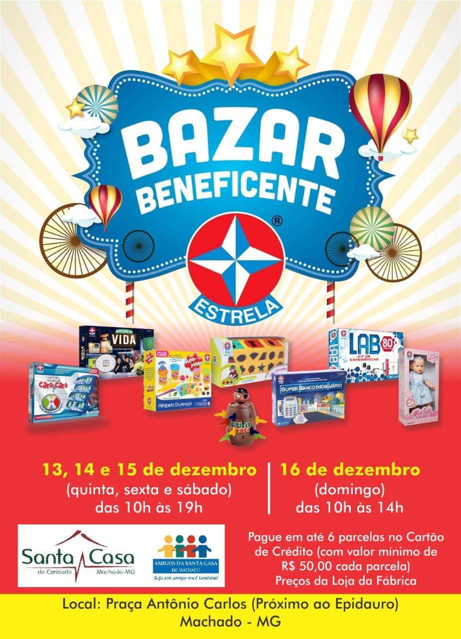 'AMIGOS DA SANTA CASA' IRÃO REALIZAR BAZAR BENEFICENTE