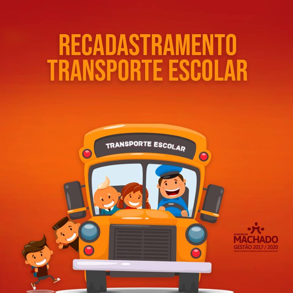 RECADASTRAMENTO DE TRANSPORTE ESCOLAR COMEÇA DIA 4