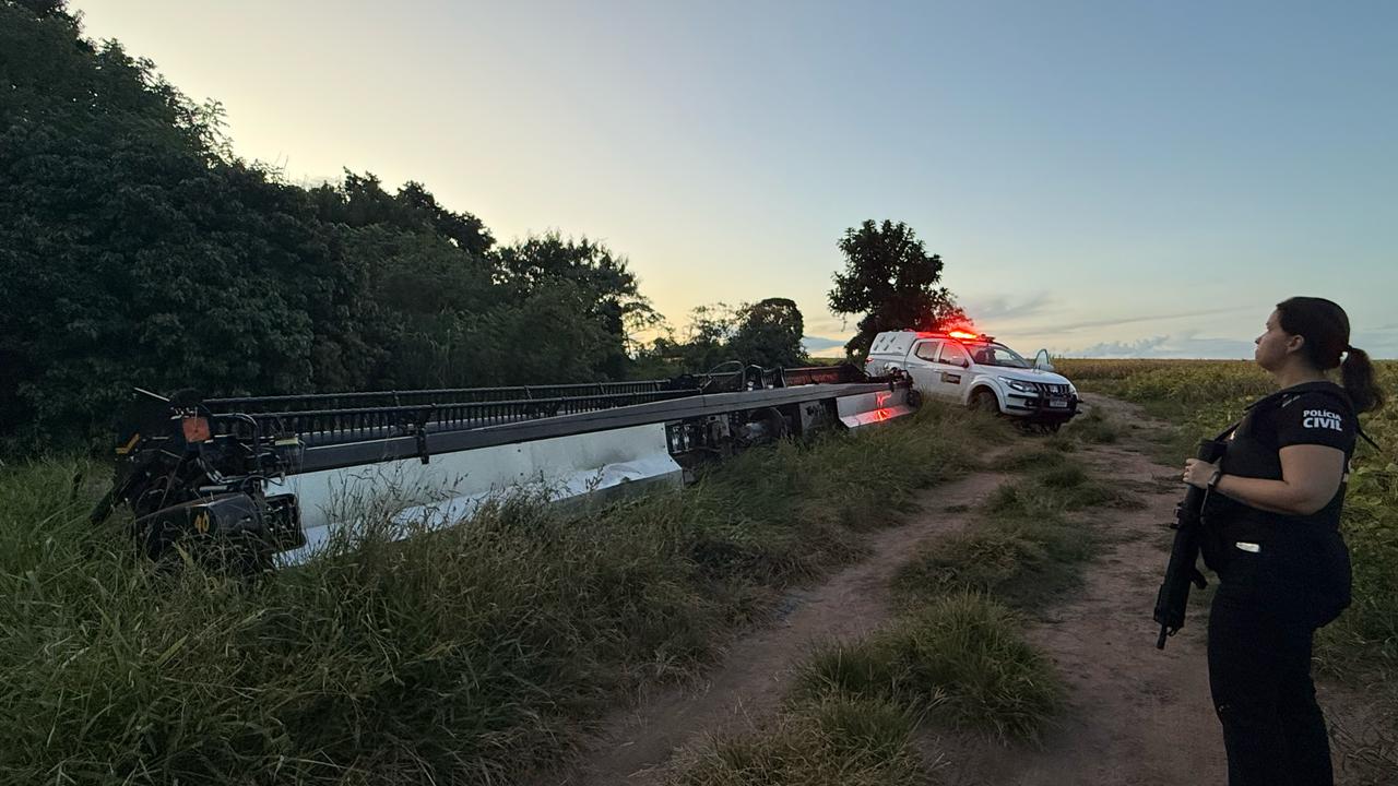 Polícia Civil de Minas localiza equipamento agrícola no interior de SP