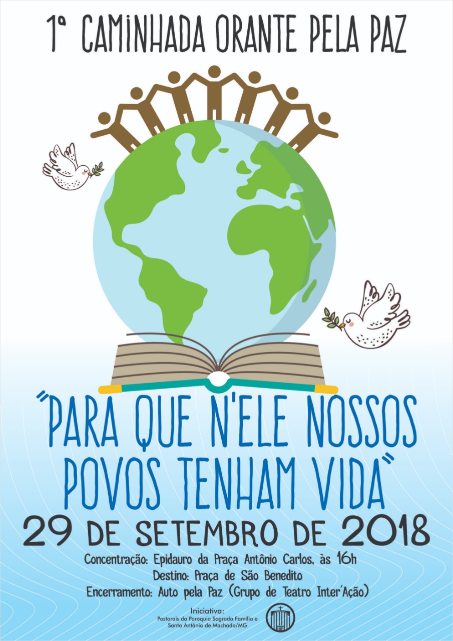 CAMINHADA PELA PAZ IRÁ OCORRER DIA 29