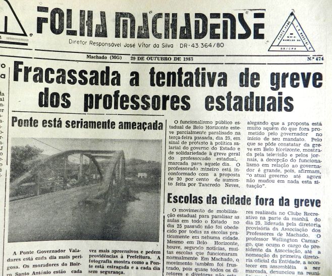 PREFEITURA E PM DECIDEM INTERDITAR PONTE GOV. VALADARES
