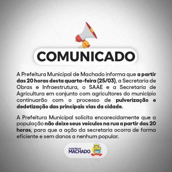 CLORO É UTILIZADO NA DESINFECÇÃO DE PONTOS DE AGLOMERAÇÃO