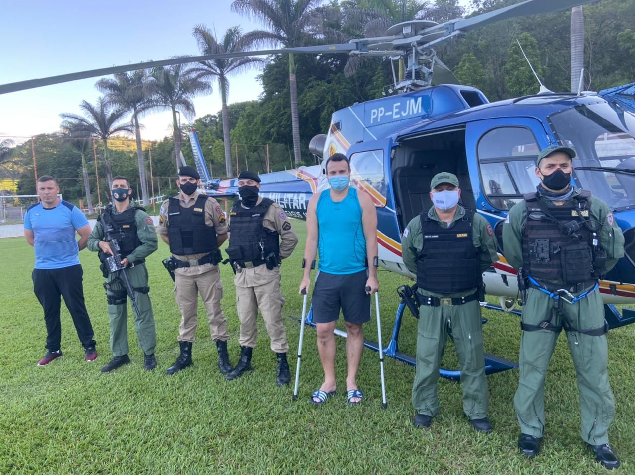 Aeronave da PMMG deverá pousar às 21 horas, desta 6ª feira, na Praça São Benedito