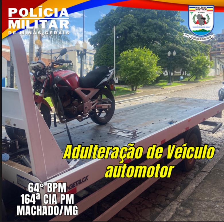 COMPRADA VIA FACEBOOK, PM APREENDE MOTO COM CHASSI ADULTERADO