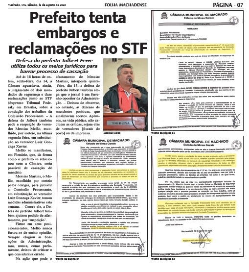 TJMG INDEFERE PEDIDO DO PREFEITO DE SUSPEIÇÃO DO VEREADOR 'MELÃO'