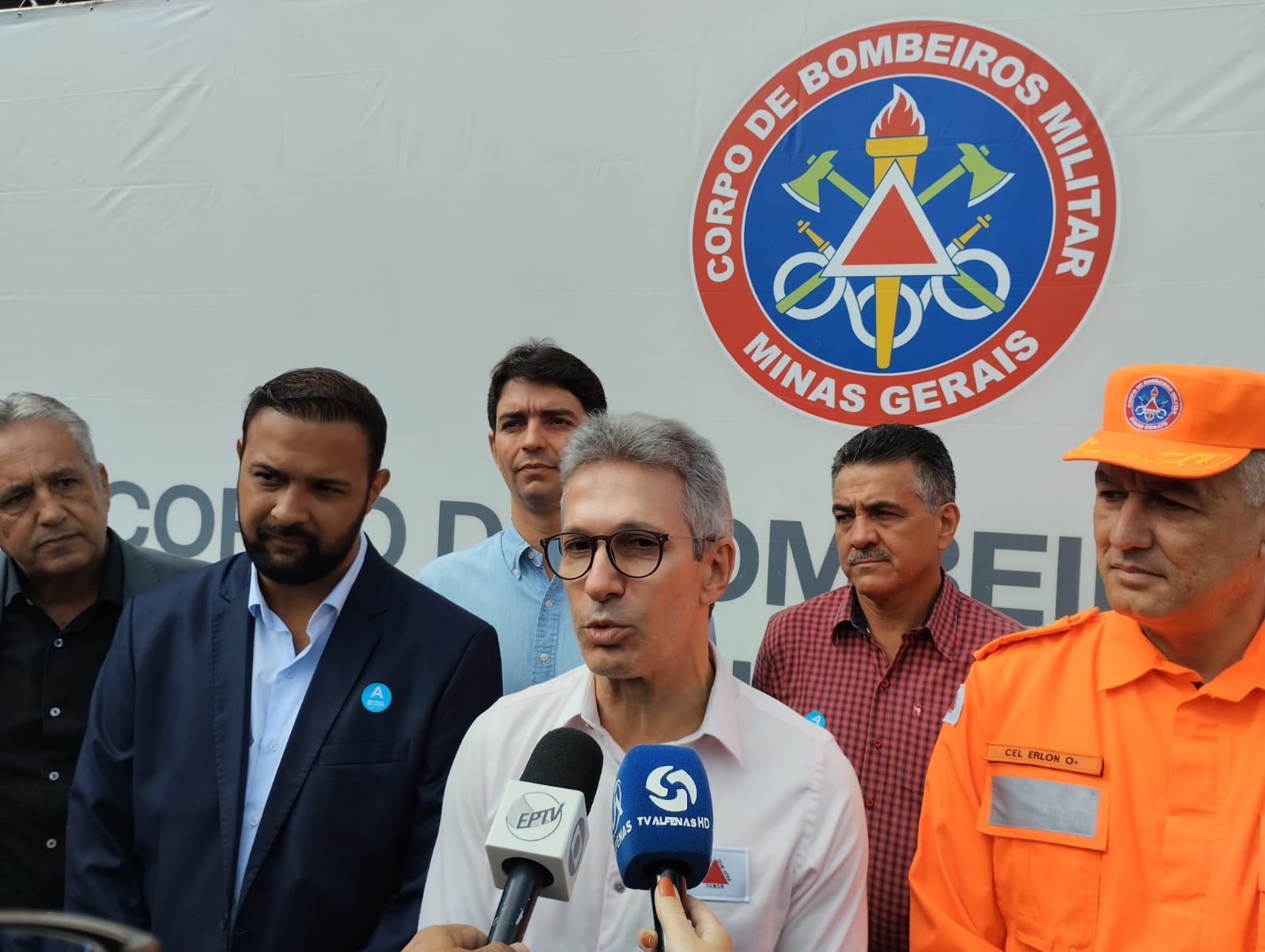Governador Romeu Zema inaugura Posto Avançado dos Bombeiros, em Machado